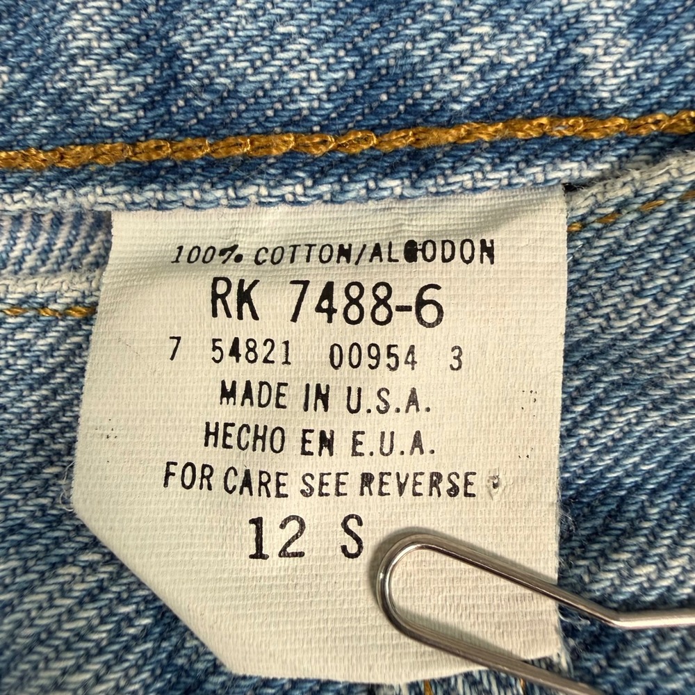 VTG 90s Faded Glory High Waisted Mom Jeans Sz 12 S Reverse Fit Tapered 27x27 - Picture 9 of 10